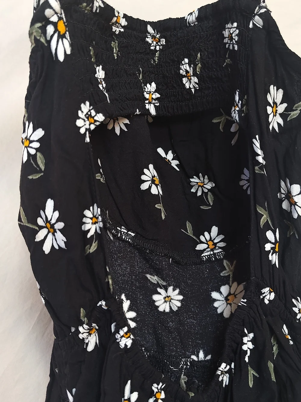 Hollister Black Floral Daisy Women's Short Romper - Lightweight S Small